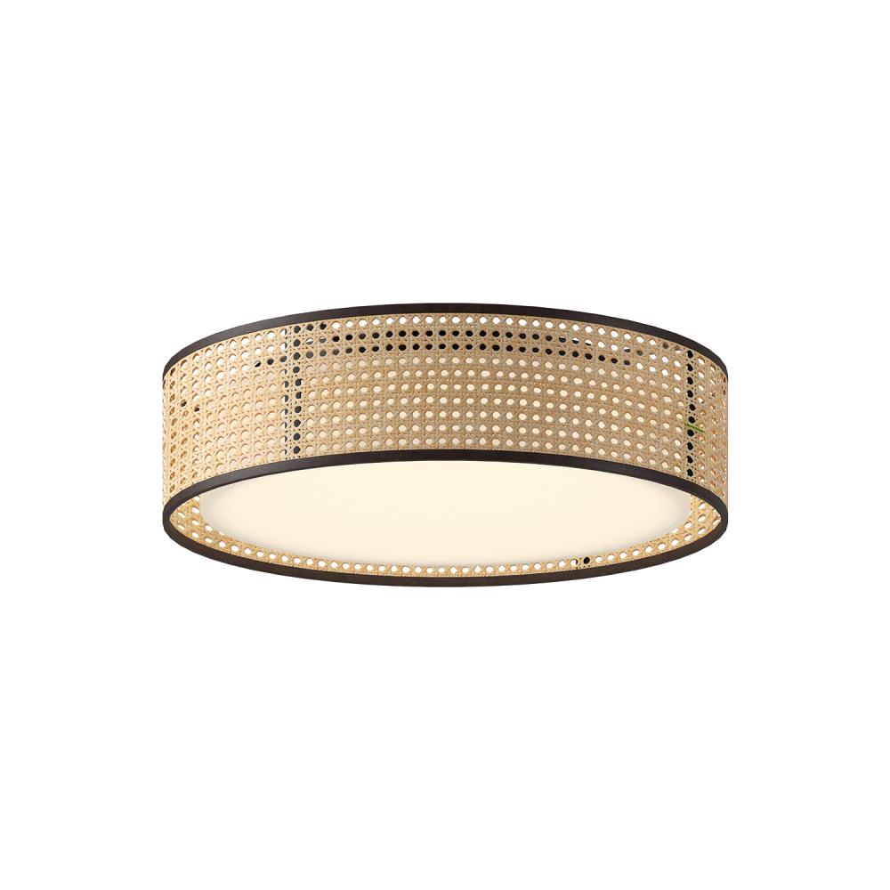 ALORA MOOD Lighting FM479016RB-5CCT Flush Mount, Rattan