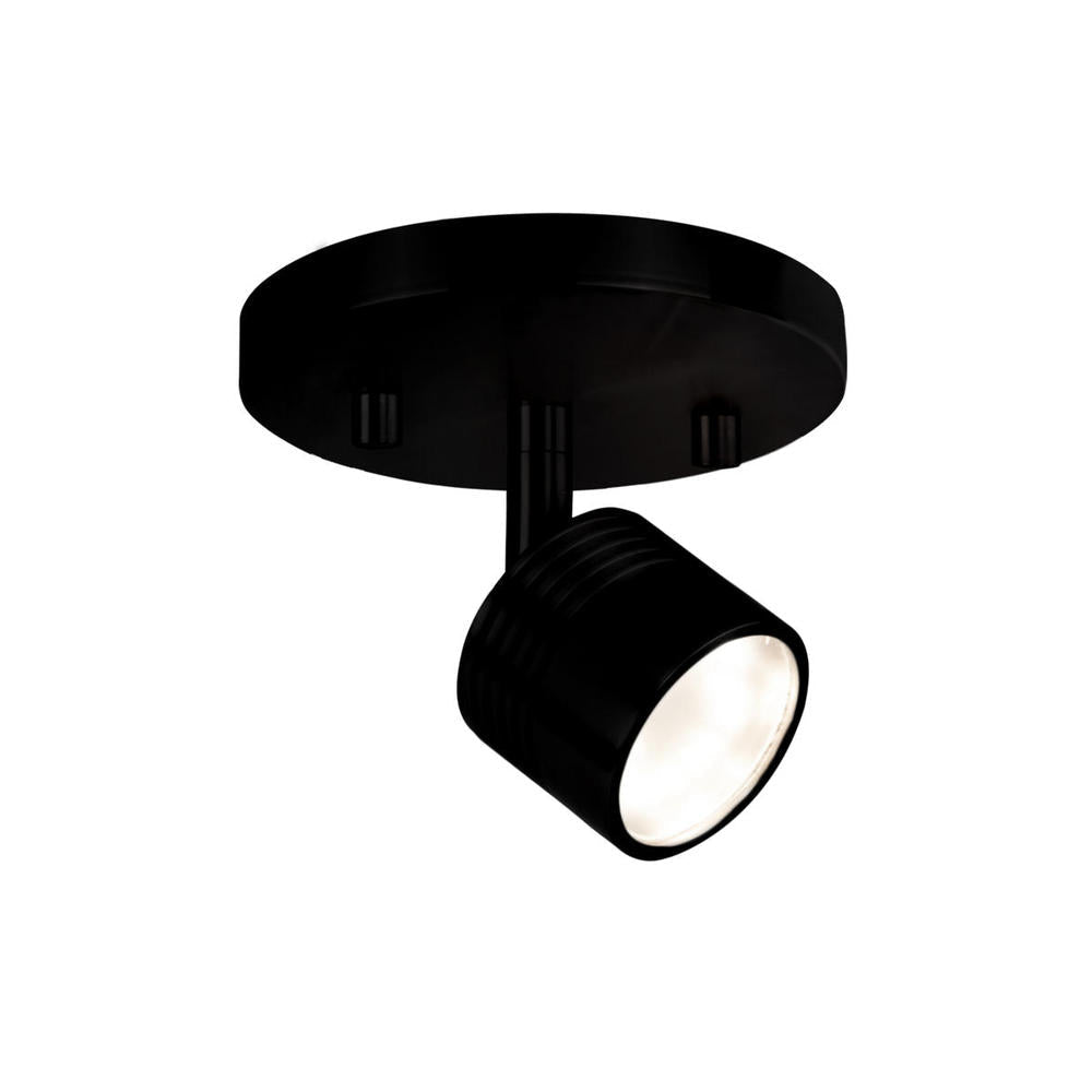 Kuzco TR10006-BK Lyra 6-in LED Track Light Fixture, UL Damp Rated, Black