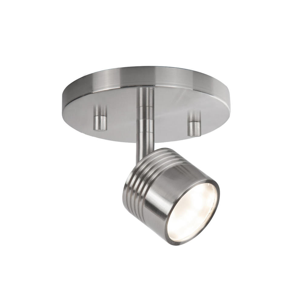 Kuzco Lighting TR10006-BN Track Light Fixture, UL Damp Rated, Brushed Nickel