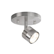 Kuzco Lighting TR10006-BN Track Light Fixture, UL Damp Rated, Brushed Nickel