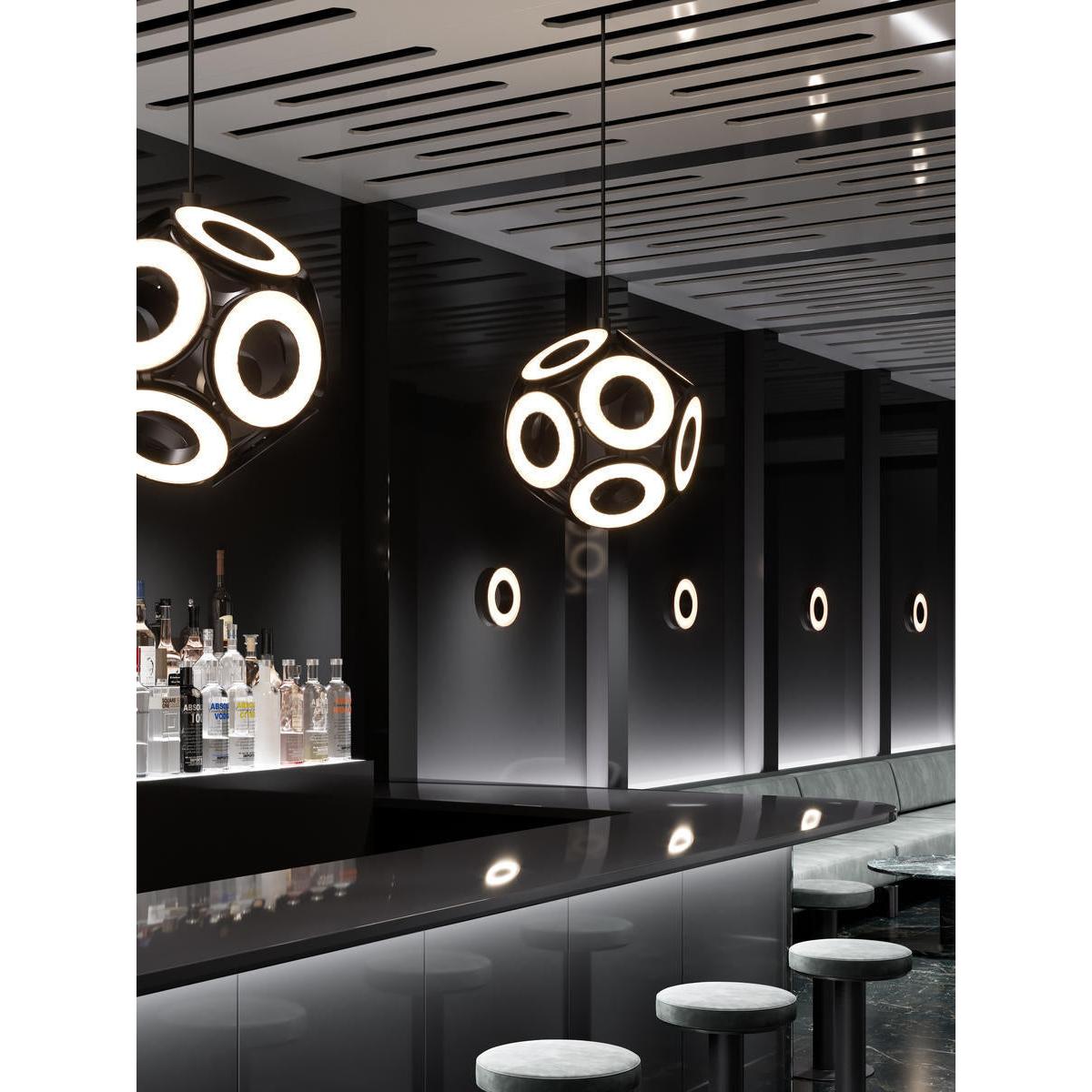 Kuzco Lighting MAGELLAN CH51825-BK Modern Chandelier Pendant - Black