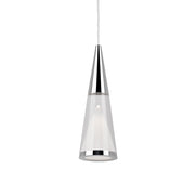 Kuzco Lighting 402401CH-LED Pendant, 3-in Chrome LED, Unique Conical Shape, Chrome