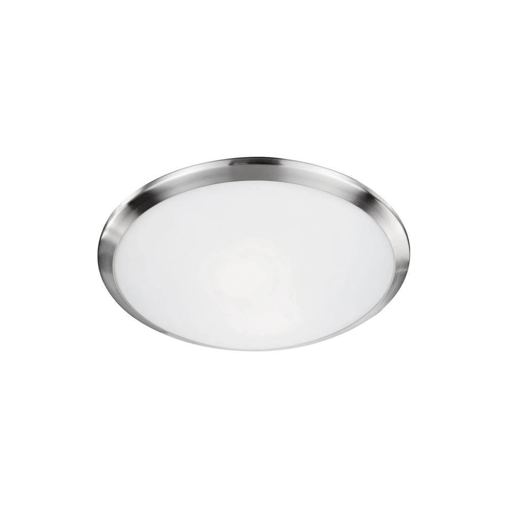 Kuzco Lighting 51561BN Malta 12-in Flush Mount Fixture, UL Listed, Brushed Nickel