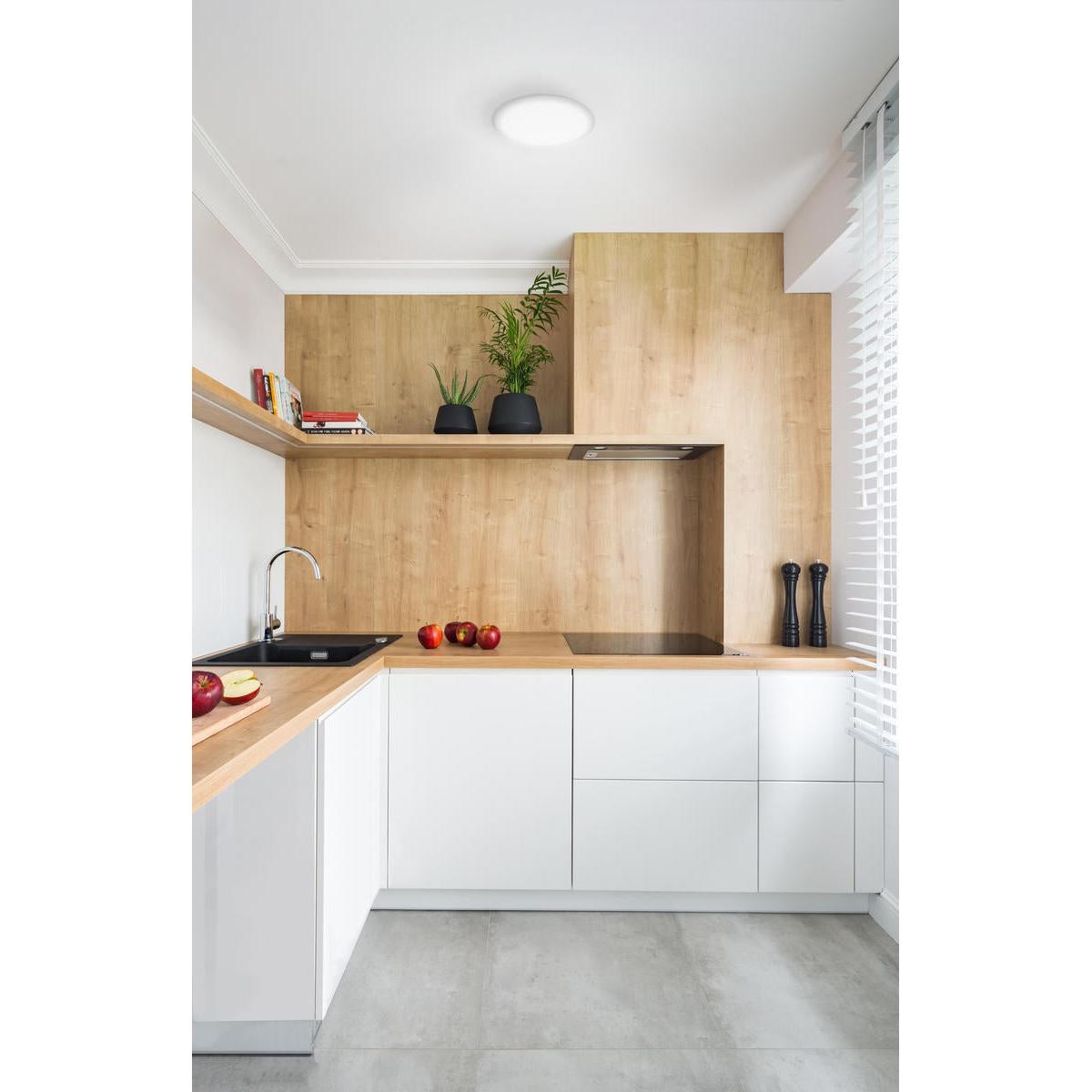 Kuzco Malta FM1512-WH LED Flush Mount Fixture, UL Listed, White