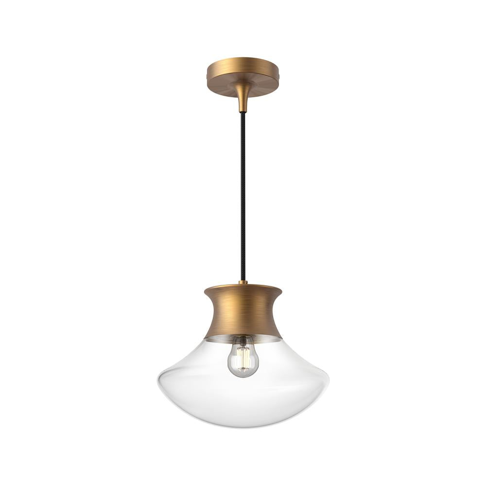ALORA MOOD Lighting PD464012AG Pendant, 1 Light, Aged Gold