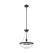 ALORA MOOD Lighting PD464014MB Pendant, 1 Light, Minimalistic Design, Matte Black