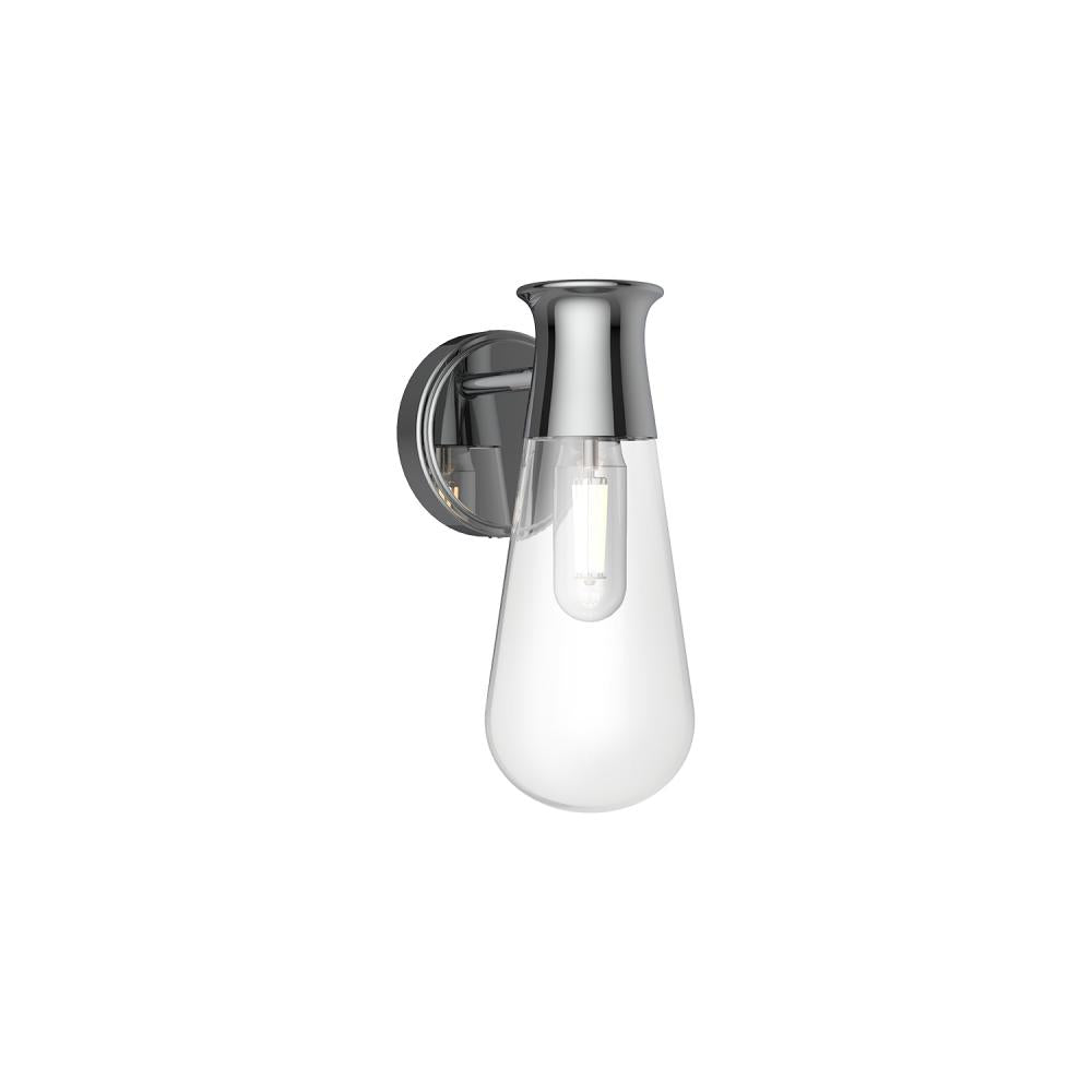 ALORA MOOD Lighting Marcel WV464001CH Wall/Vanity Light Fixture, UL Damp Rated, Chrome