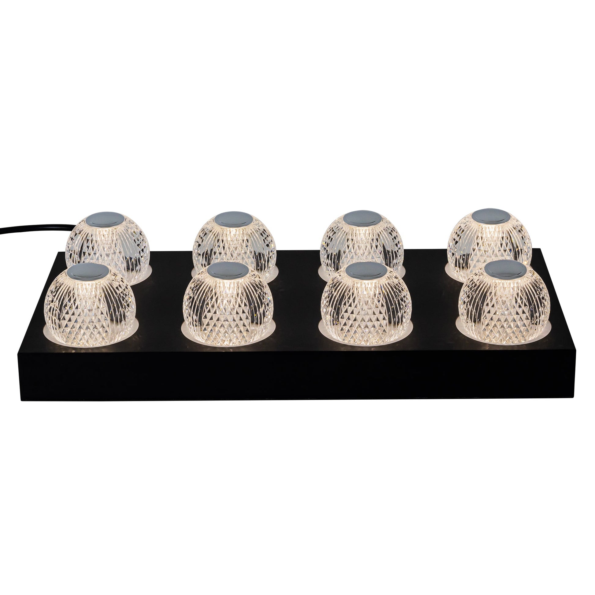 ALORA Lighting K-3219-CGR-8-BK Charging Station, 8-Unit, Black