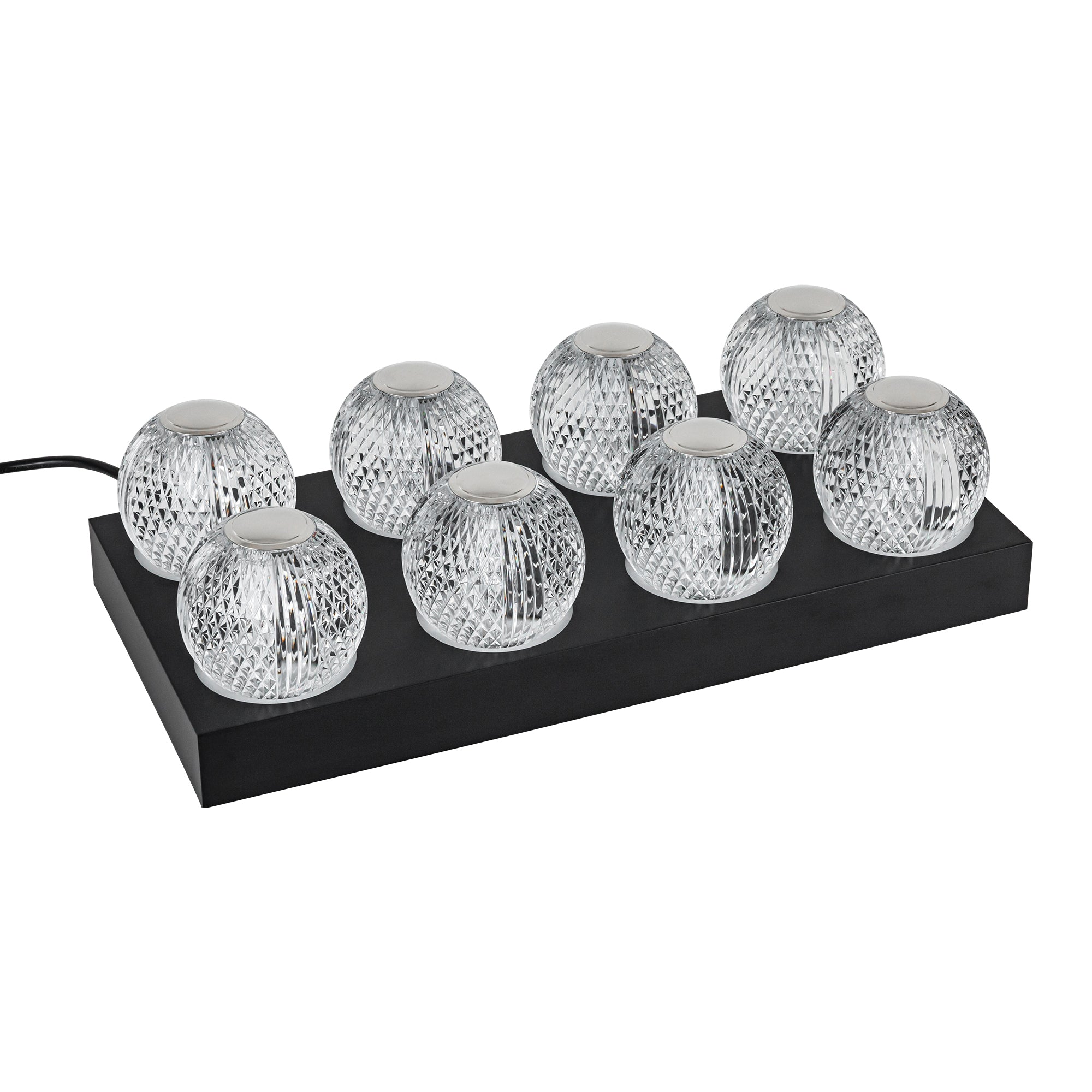 ALORA Lighting K-3219-CGR-8-BK Charging Station, 8-Unit, Black