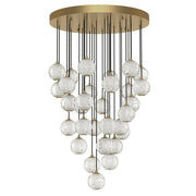 ALORA Lighting MP321230NB Multi Pendant, 30 Light, Natural Brass