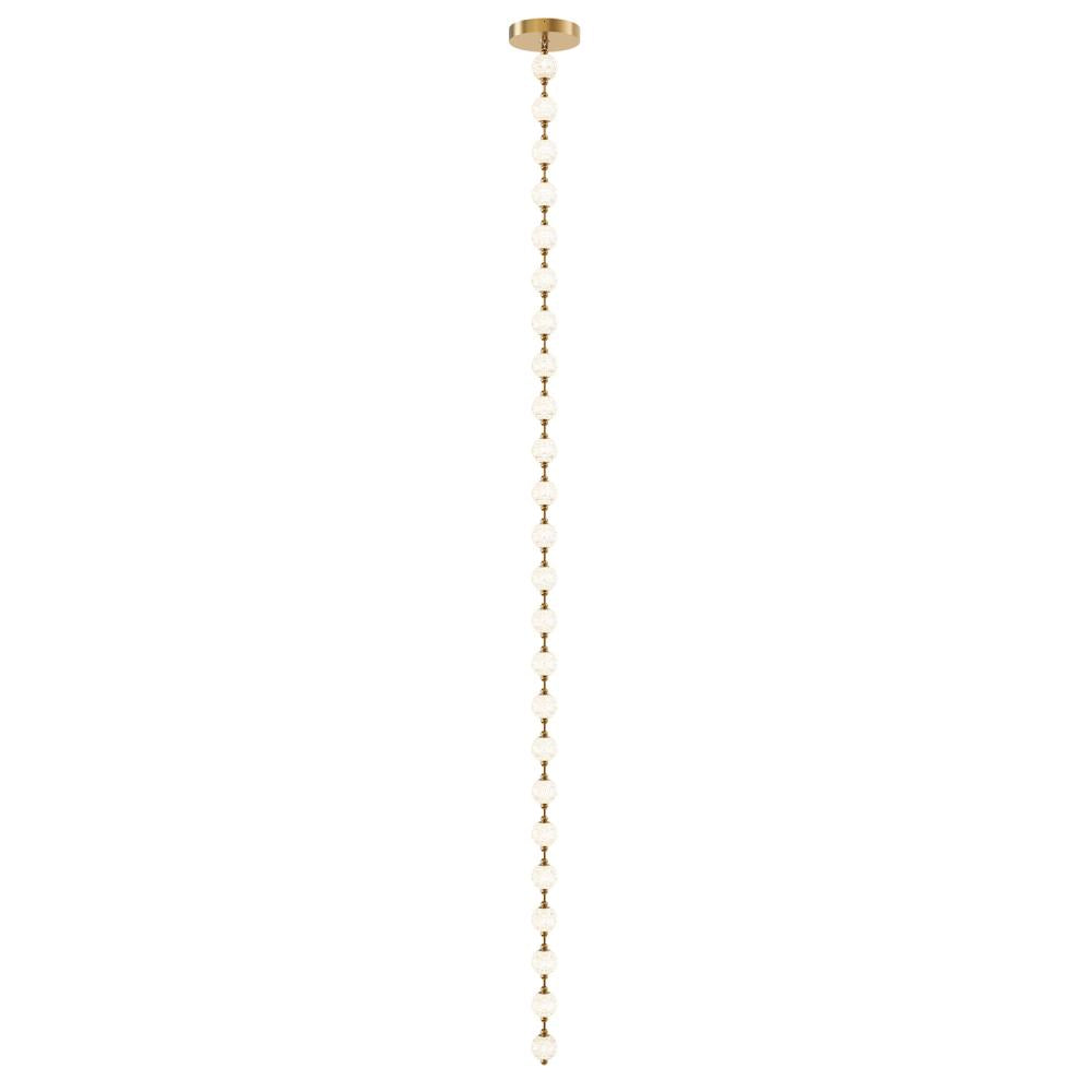 ALORA Lighting PD321724NB Marni 14-ft Pendant, UL Damp Rated, Natural Brass
