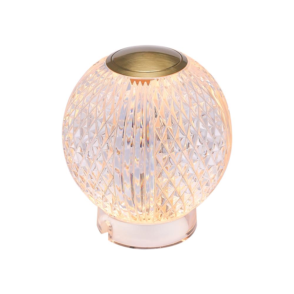 ALORA Lighting TL321904NB Marni 4-in Natural Brass LED Table Lamp, UL Damp Rated, Natural Brass