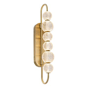ALORA Lighting Marni WV321628NB LED Wall/Vanity Light Fixture, UL Damp Rated, Natural Brass