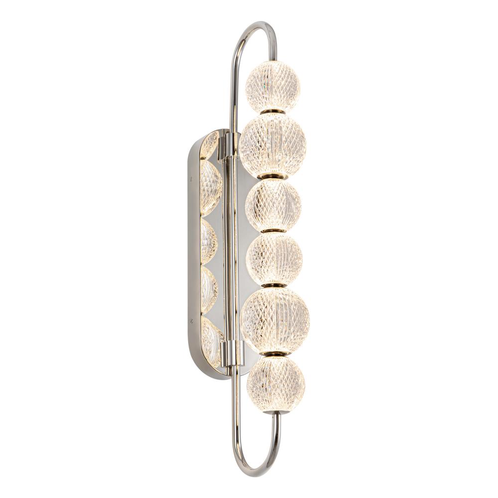 ALORA Lighting WV321628PN Wall/Vanity Light Fixture, UL Damp Rated, Polished Nickel