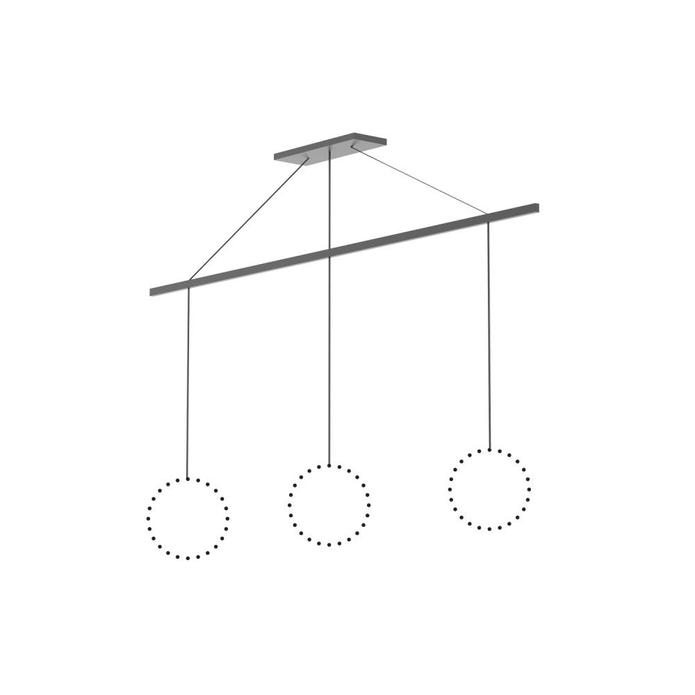 Kuzco CNL3AC-GH Linear Pendant Canopy System, UL Damp Rated, Graphite