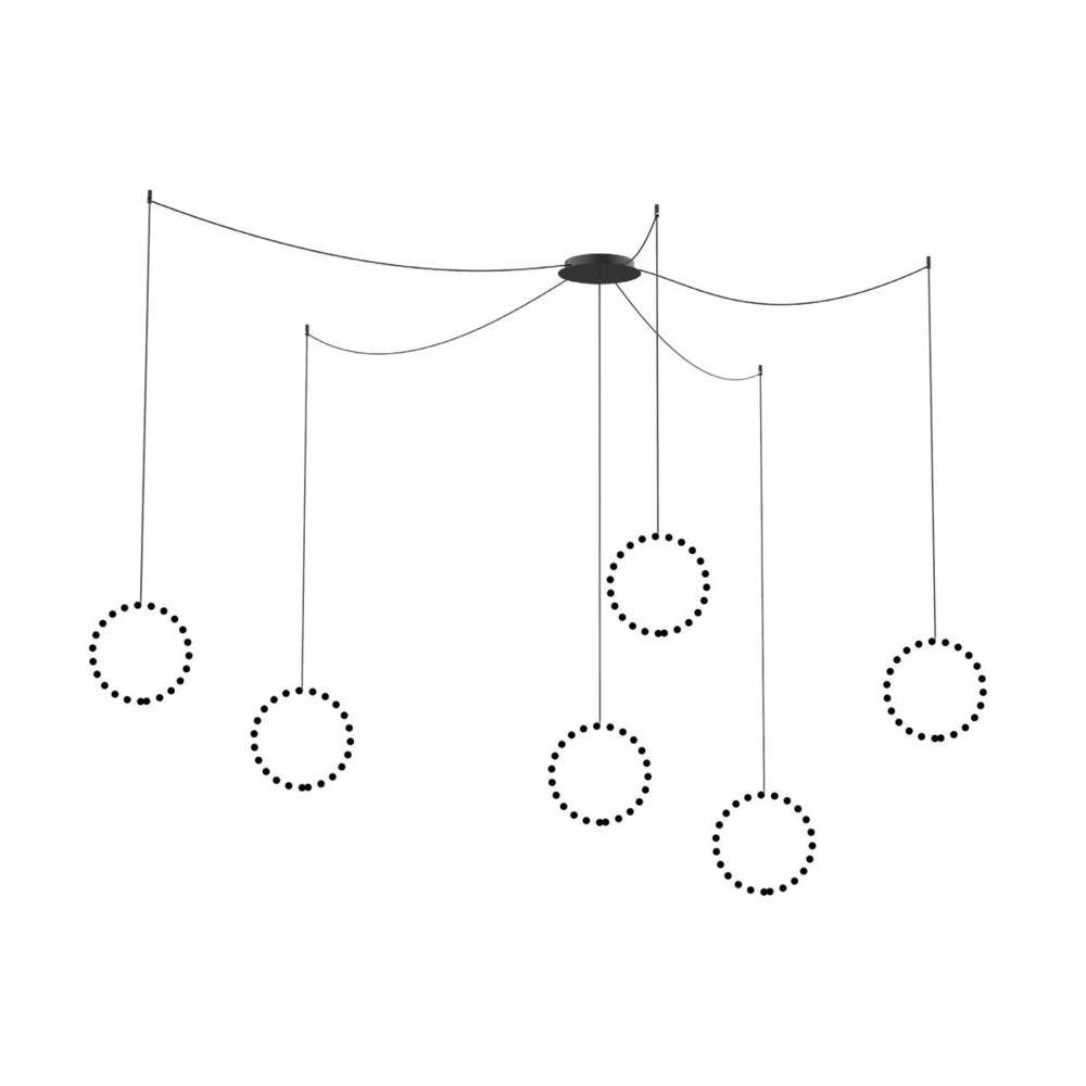 Kuzco Lighting CNM13AC-BK Multi Pendant Canopy System, UL Listed, Black