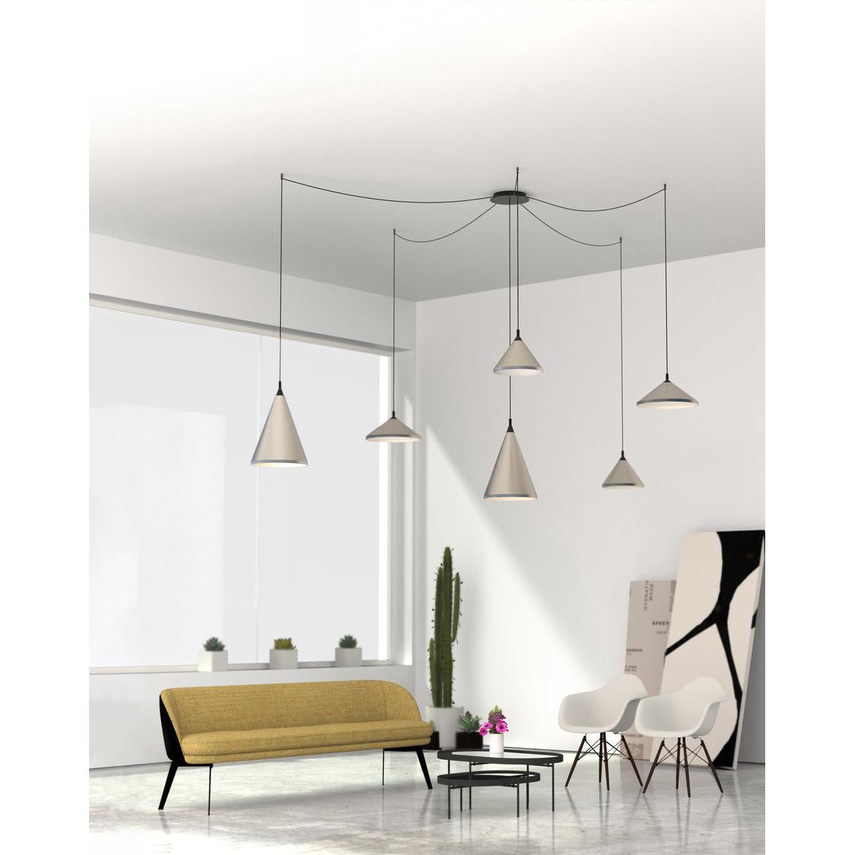 Kuzco Lighting CNM13AC-BK Multi Pendant Canopy System, UL Listed, Black