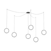 Kuzco Lighting CNM13AC-GH Multi Pendant Canopy System, UL Damp Rated, Graphite