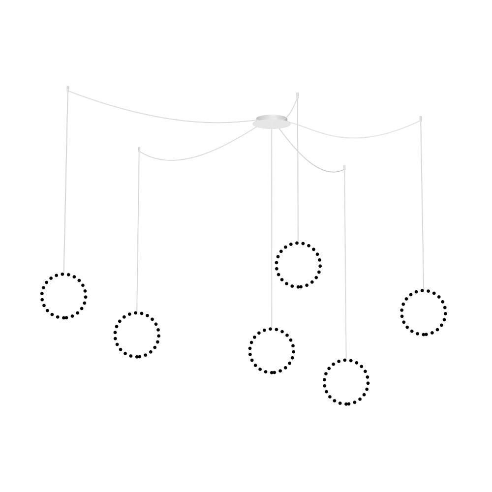 Kuzco Marquee CNM13AC-WH Multi Pendant Canopy System, UL Damp Rated, White