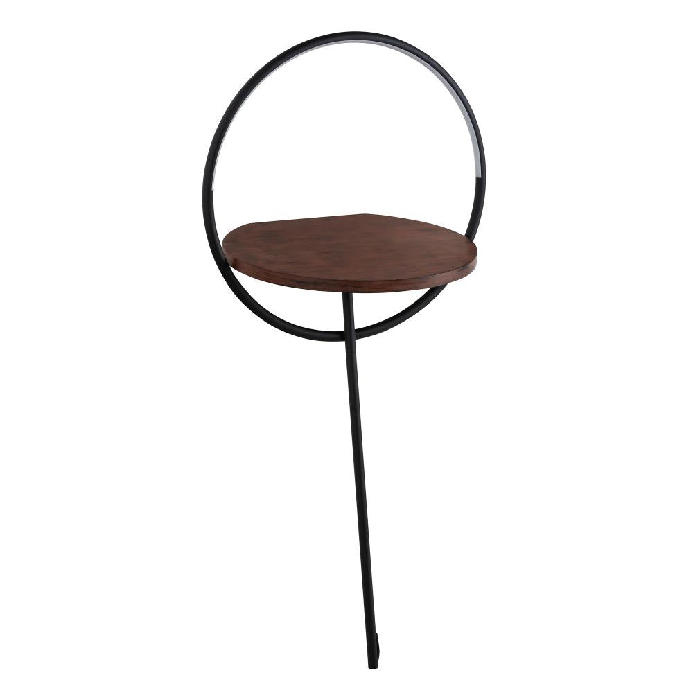 Kuzco FL83818-BK/WT Floor Lamp, LED, Black/Walnut