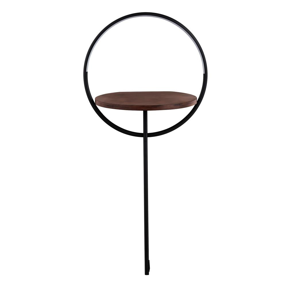 Kuzco FL83818-BK/WT Floor Lamp, LED, Black/Walnut