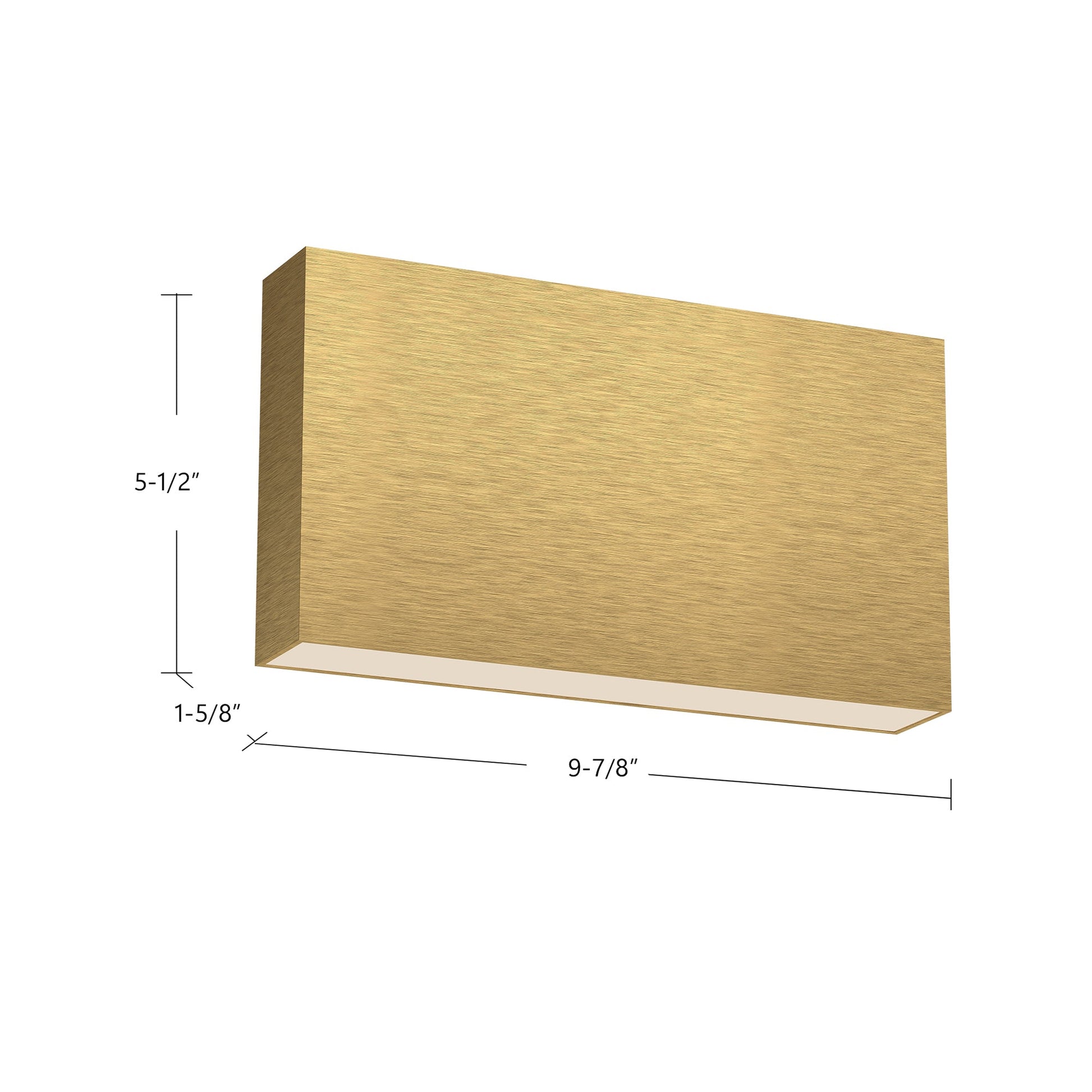 Kuzco Lighting AT6610-BG-UNV Wall Sconce, Indoor/Outdoor, Brushed Gold