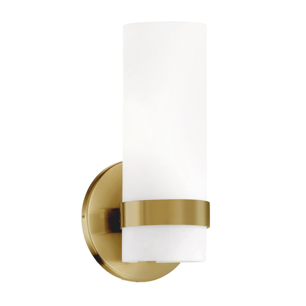 Kuzco Milano WS9809-BG Wall Sconce, LED, Brushed Gold