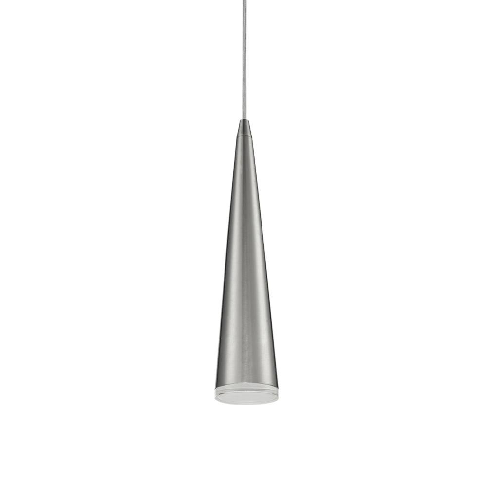 Nora Lighting Apollo 2-5104-24 Vanity Light Fixture, UL Damp Rated, Satin Nickel