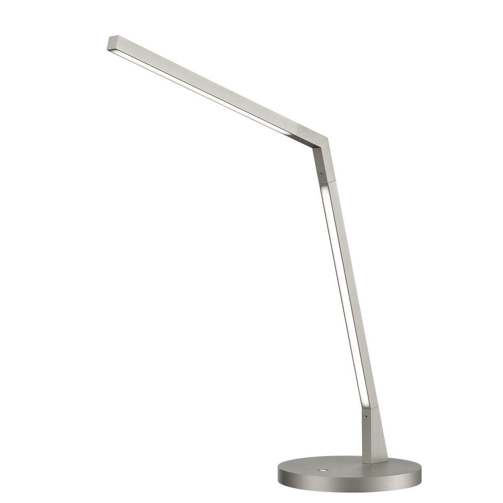 Kuzco Miter TL25517-BN Table Lamp, 17-in, LED, Brushed Nickel