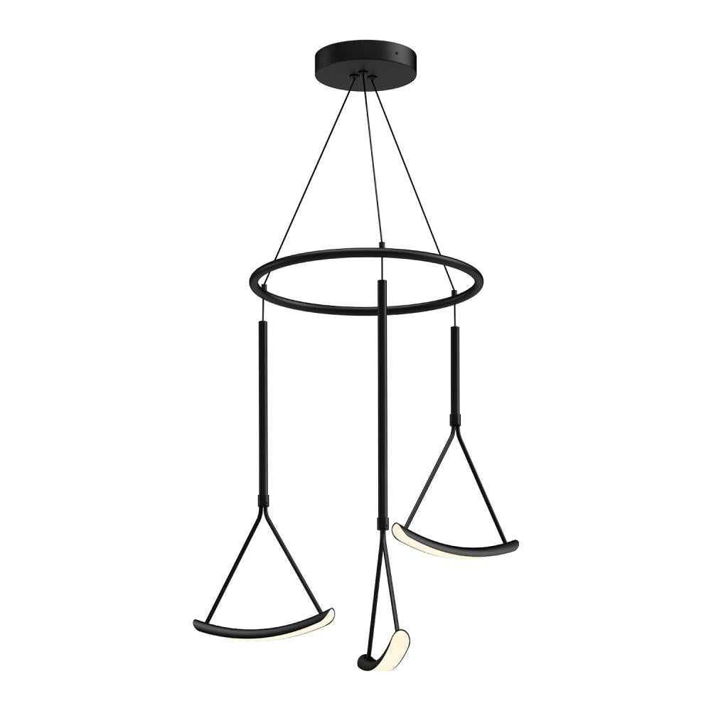 Kuzco Mobil 27-in Black LED Chandelier, MPN: CH81527-BK, Chandelier, Black