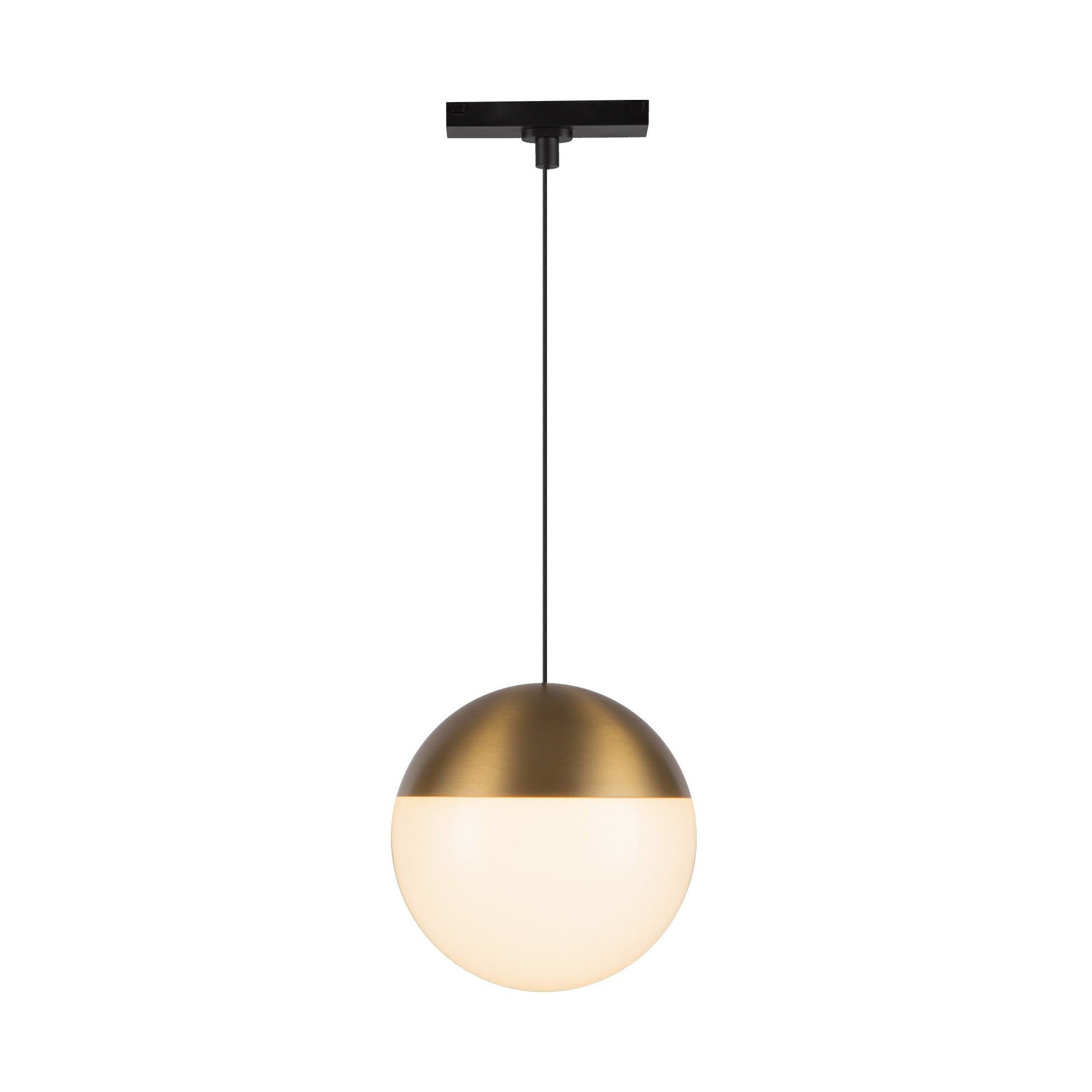 Kuzco Lighting TRP11707-BG-4K Trilo Track Pendant, 18W Watt, Satin Nickel