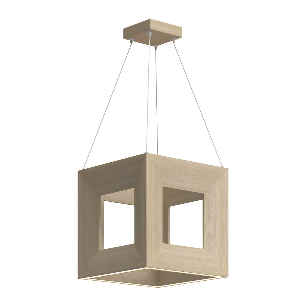 Kuzco Morina PD32912-WK Pendant Light Fixture, 20W Watt, 12-in White Oak, Modern Design