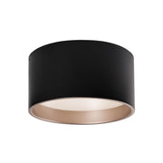 Kuzco Lighting FM11414-BK-5CCT Mousinni 14-in Black LED Flush Mount, UL Damp Rated, Black