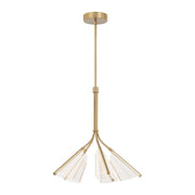 Kuzco Mulberry CH62628-BG/LG Chandelier, LED, Brushed Gold/Light Guide