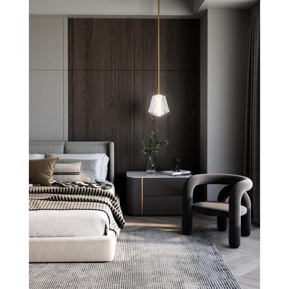 Kuzco PD62511-BG/LG Pendant, LED, Brushed Gold/Light Guide