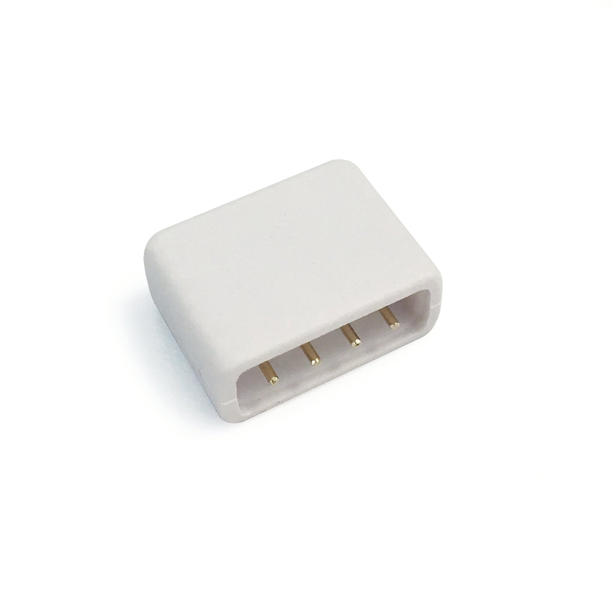 End Cap for Tape Light, White