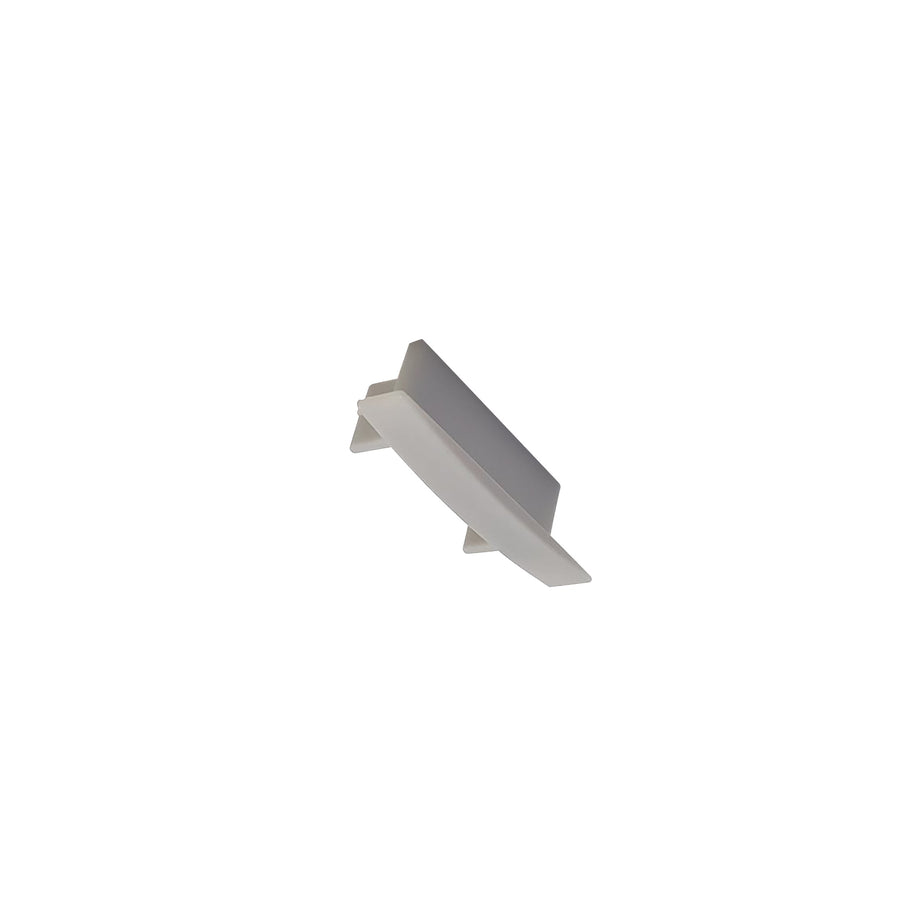 AL CHANNEL END CAP WITH WING, NO HOLE, 6/PK