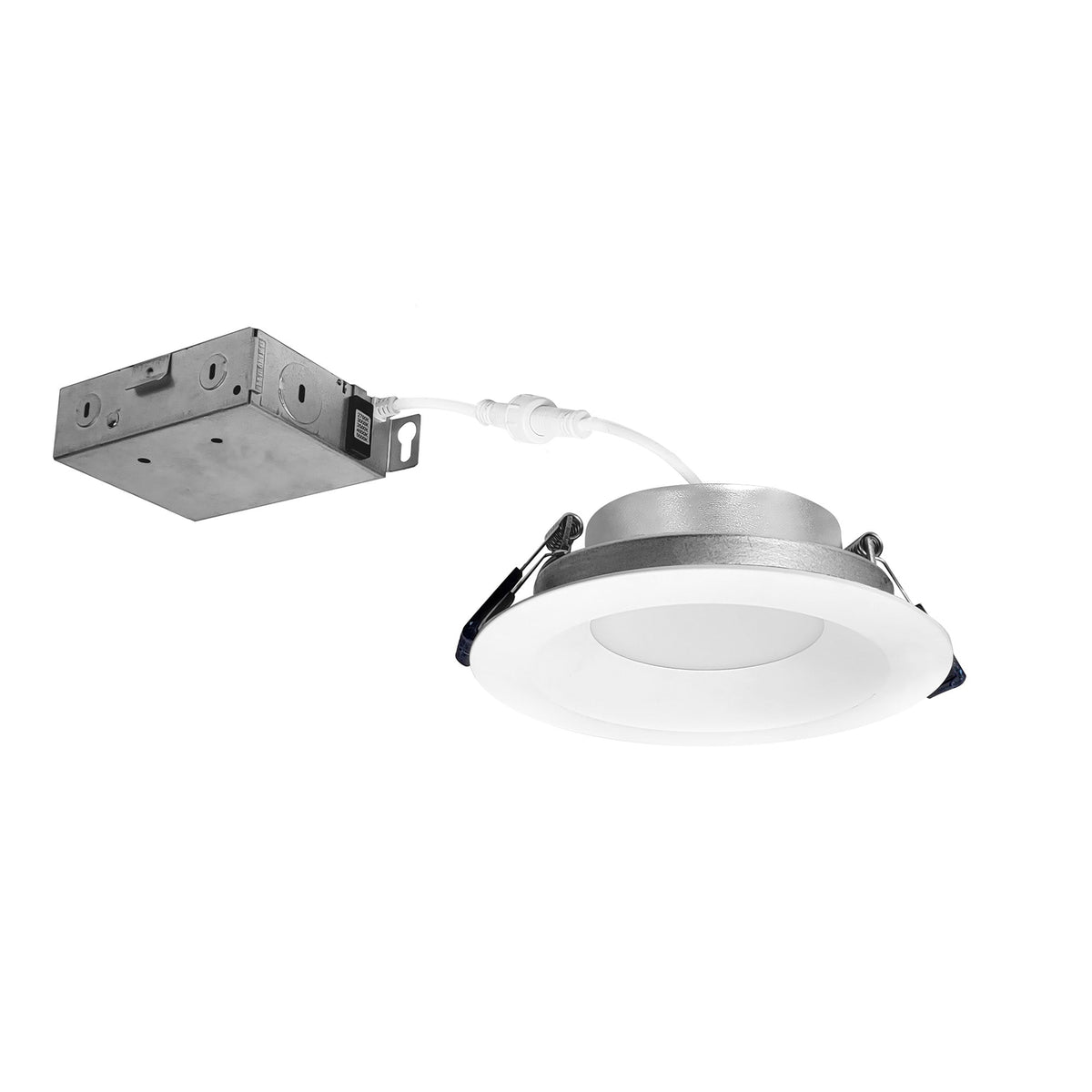 4" Contractor Series Can-less LED Downlight with Deep Reflector, Selectable CCT, White (12-Pack)