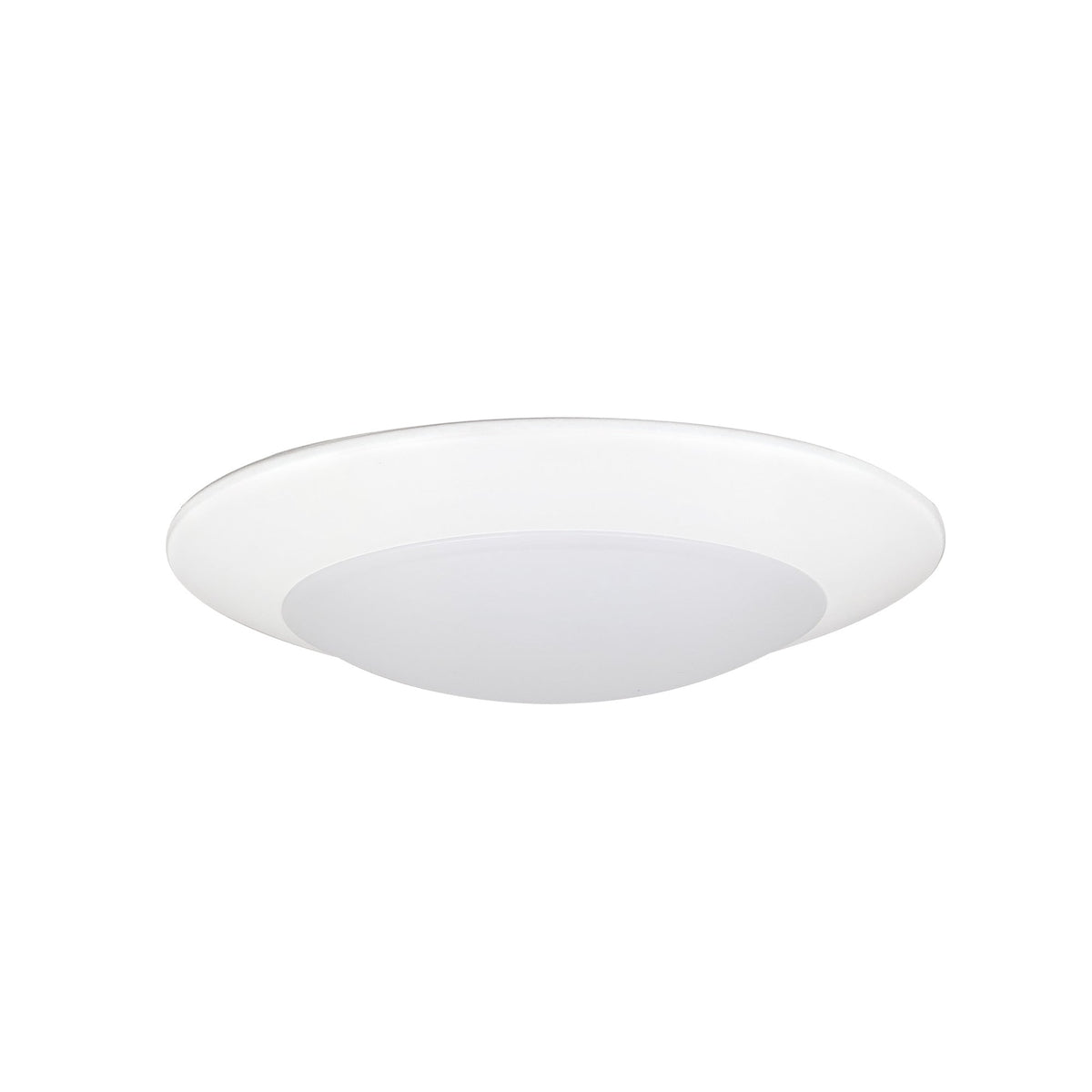 6" Contractor Series LED Flush Mount Disk Light, Selectable CCT, White (12-Pack)