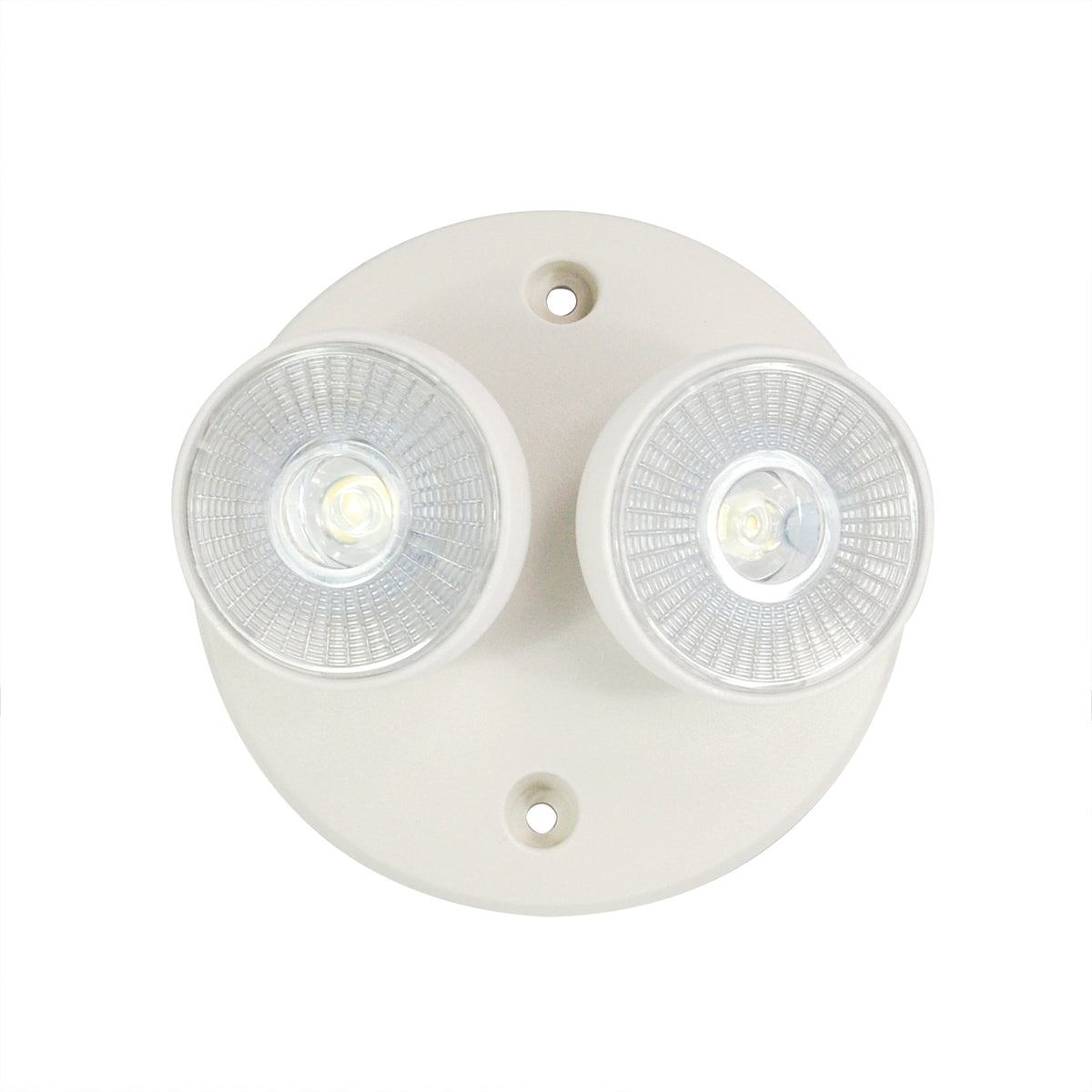 Emergency LED Dual Head Remote, Wide Lens, 2x 1W, 90lm, White