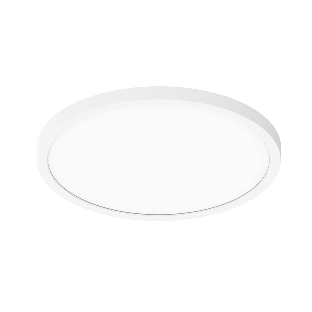 8" ELO LED Surface Mount Luminaire with Selectable Lumens & CCT, Up to 1550lm / 16W, Matte Powder White Finish