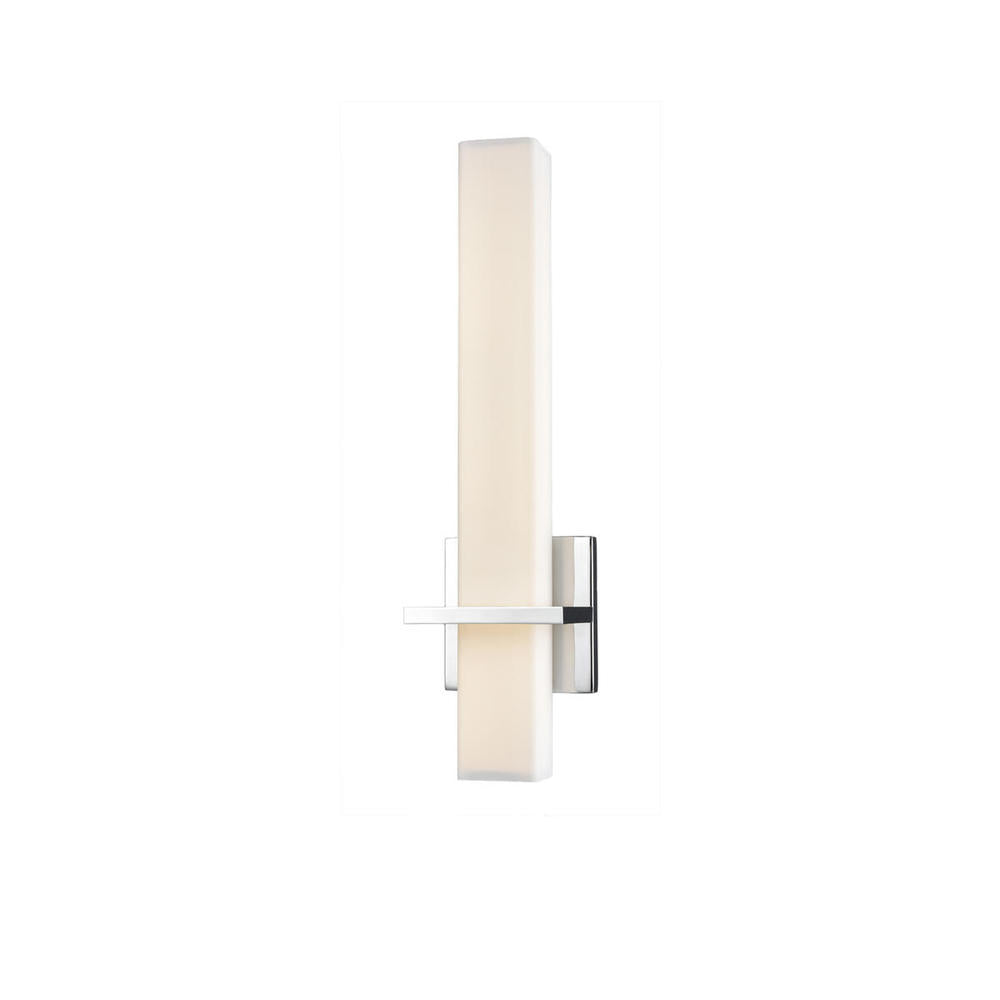 Kuzco Nepal 84218-CH LED Wall Sconce, UL Damp Rated, Chrome