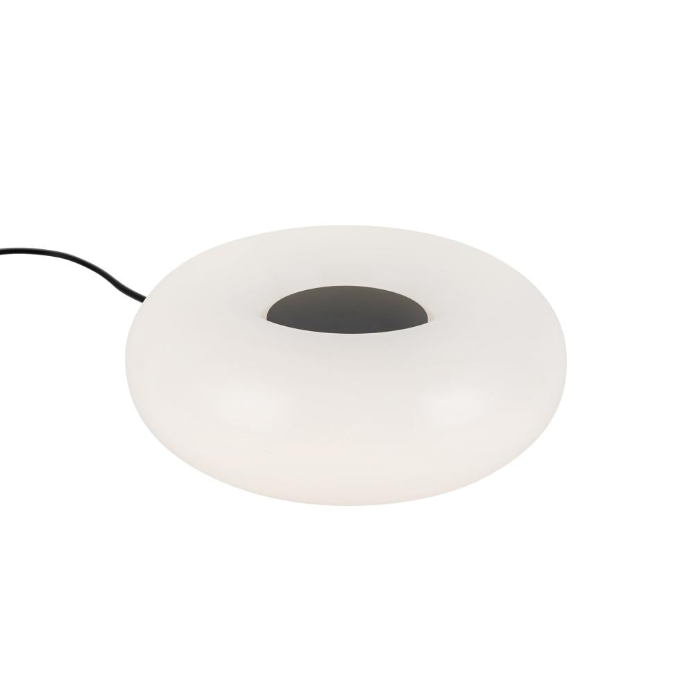 Kuzco TL12409-BK/OP Table Lamp, 9W Watt, Black/Opal Glass