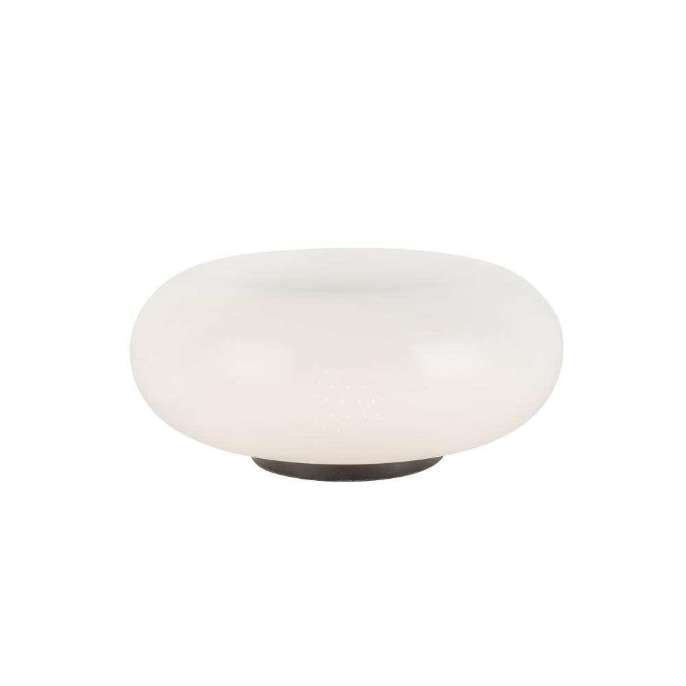 Kuzco TL12409-BK/OP Table Lamp, 9W Watt, Black/Opal Glass
