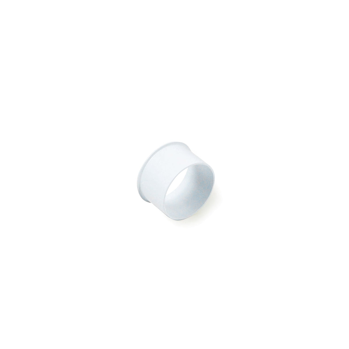 1" Matte Powder White Opaque Snoot for 1" Iolite Trims