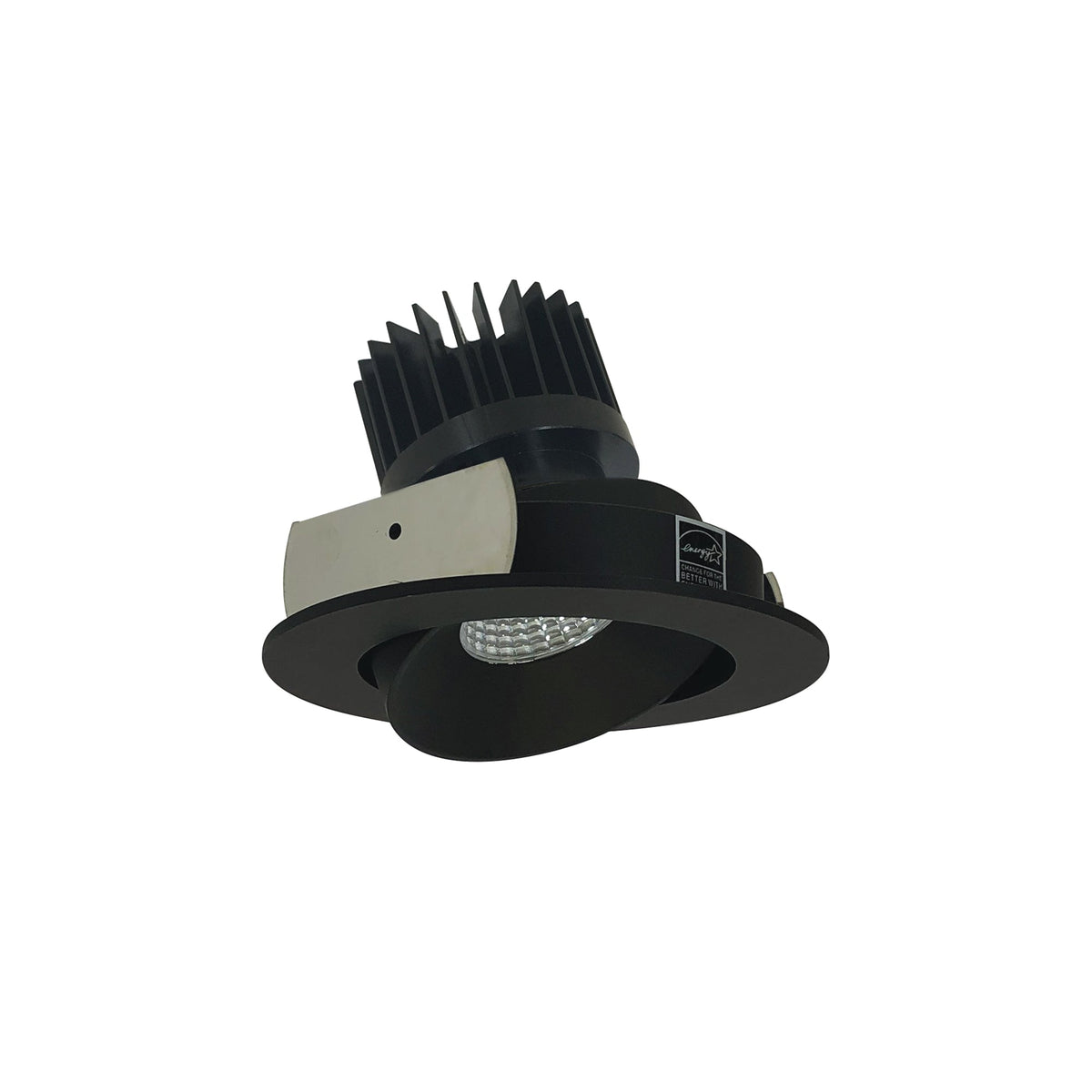 4" Iolite LED Round Adjustable Cone Reflector, 1500lm/2000lm/2500lm (varies by housing), 3500K, Black Reflector / Black Flange