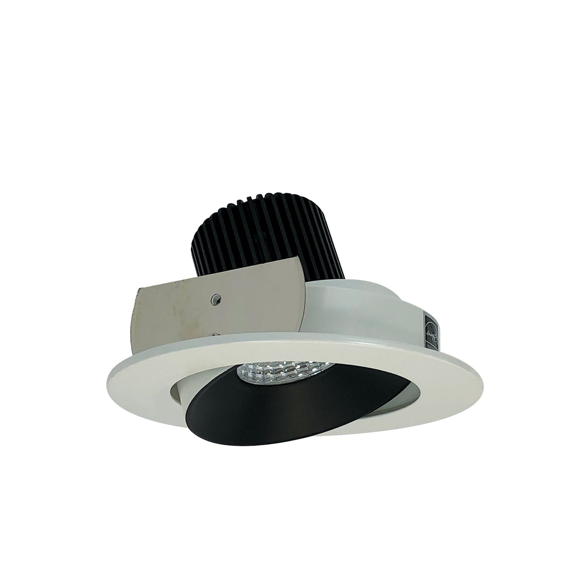 4" Iolite LED Round Adjustable Cone Reflector, 1000lm / 14W, 2700K, Black Reflector / Warm White Flange