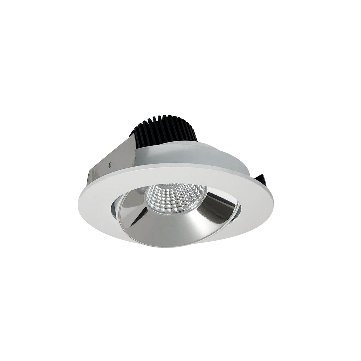 4" Iolite LED Round Adjustable Cone Reflector, 1000lm / 14W, 5000K, Specular Clear Reflector / Bright White Flange