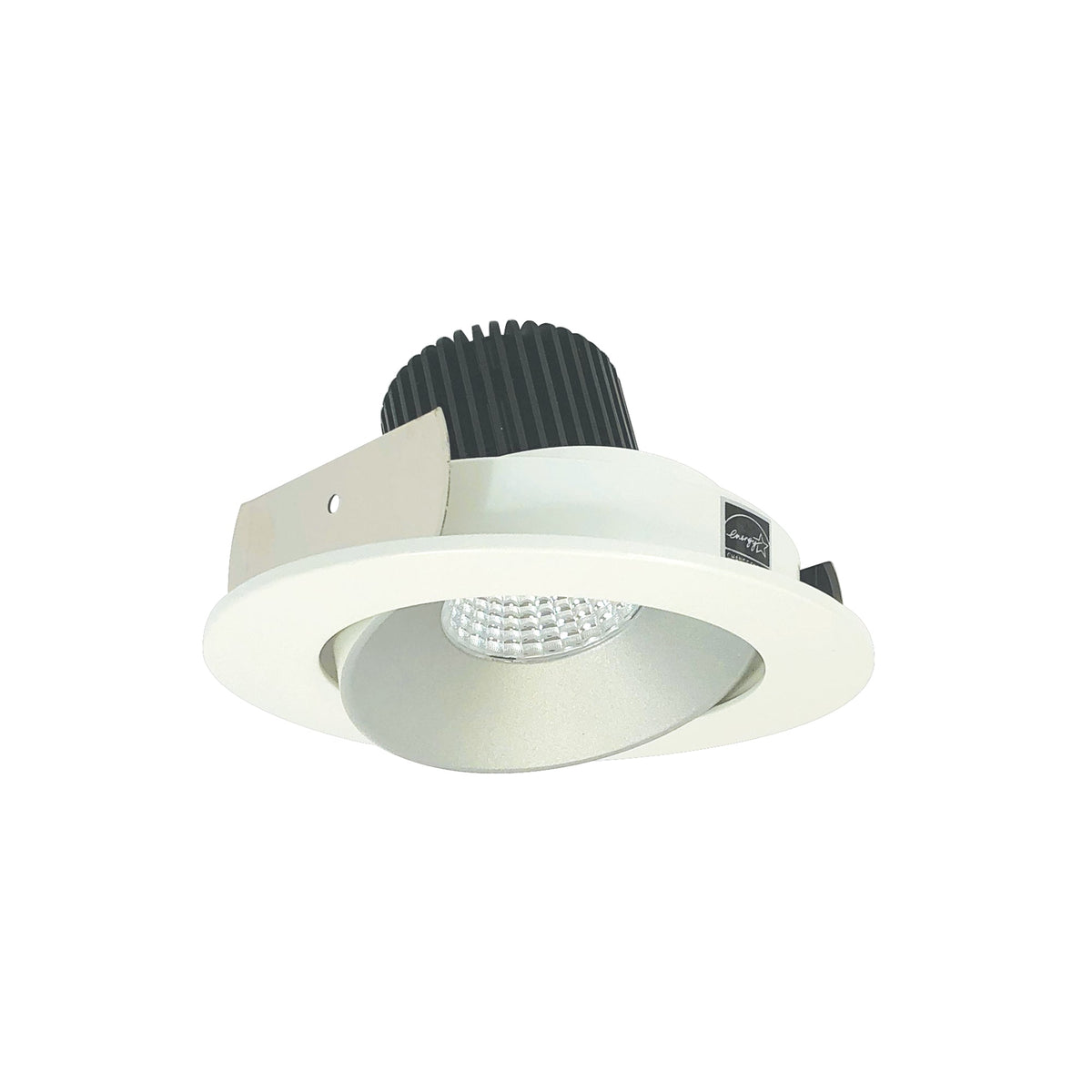 4" Iolite LED Round Adjustable Cone Reflector, 1000lm / 14W, 4000K, Haze Reflector / Bright White Flange