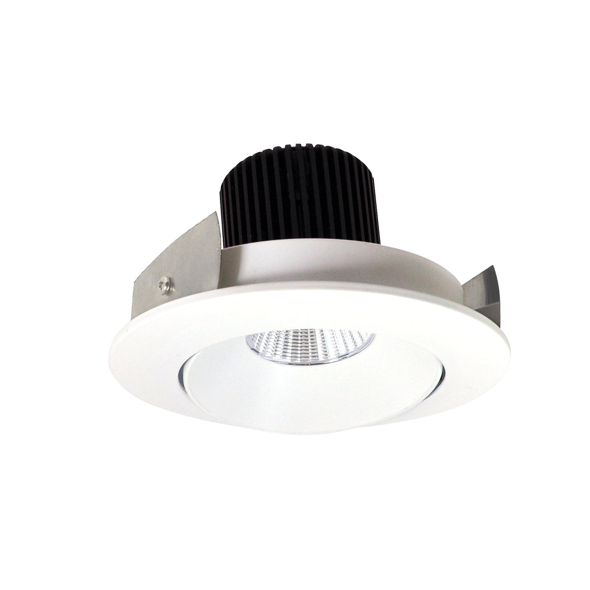 4" Iolite LED Round Adjustable Cone Reflector, 1000lm / 14W, 3500K, Bright White Reflector / Bright White Flange